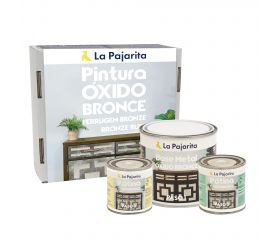 KIT 3 PINTURA EFECTO OXIDO BRONCE